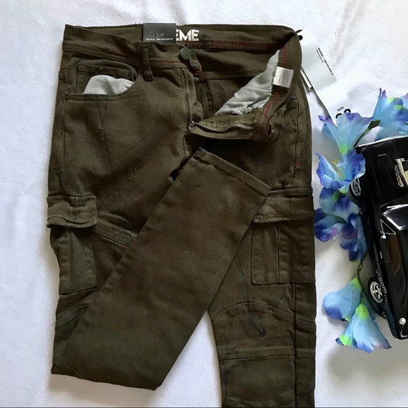 Preme NWT Olive Skinny Jeans Various - Picture 5 of 12